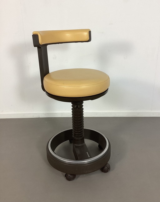 Vintage Industrial Siemens Stool