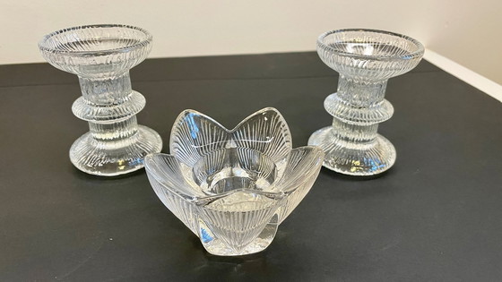 Image 1 of Cristal kandelaars Littala Vintage stijl