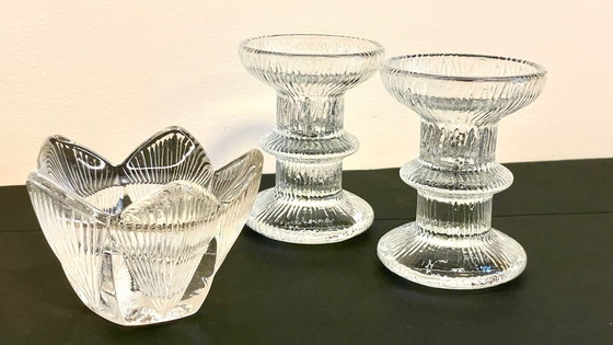 Image 1 of Cristal kandelaars Littala Vintage stijl