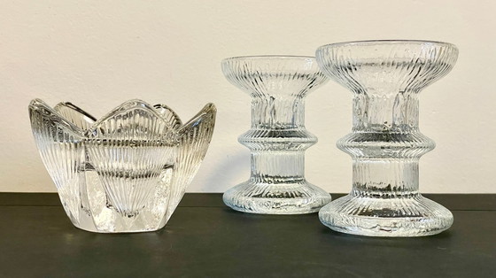 Image 1 of Cristal kandelaars Littala Vintage stijl