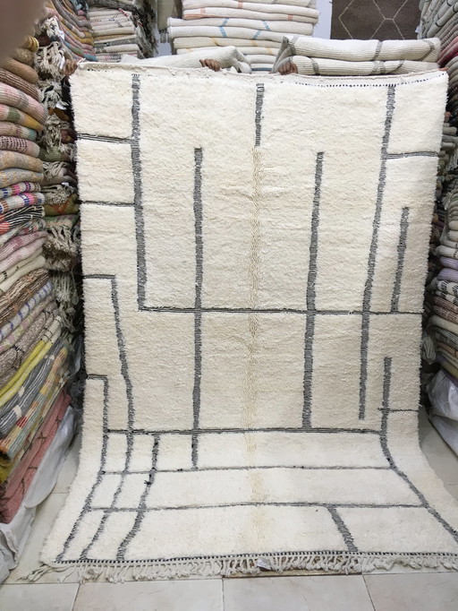 Beni Ouarain Marokkaans Berber Vloerkleed 2m92 x 2m02