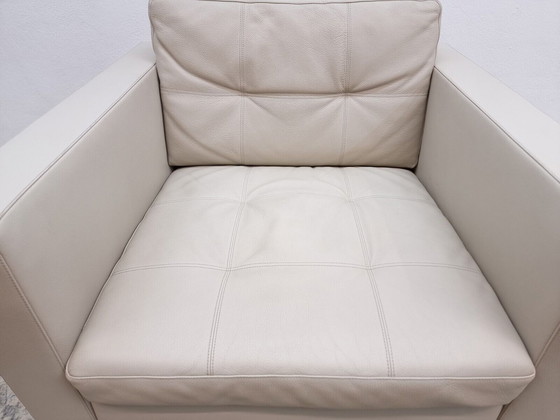 Image 1 of Walter Knoll Foster 502 fauteuil grijs design fauteuil echt lederen zitting