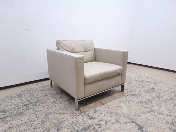 Image 1 of Walter Knoll Foster 502 fauteuil grijs design fauteuil echt lederen zitting