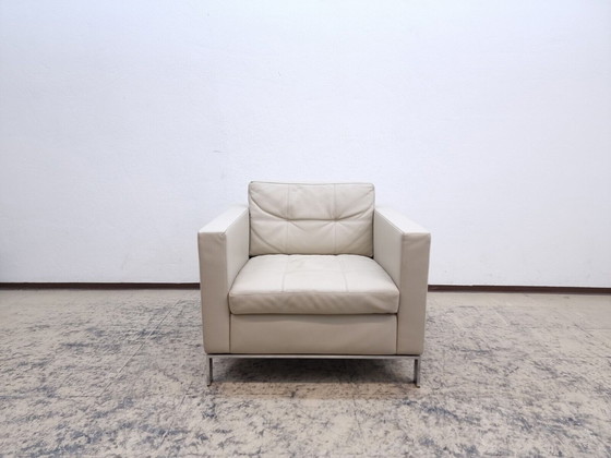 Image 1 of Walter Knoll Foster 502 fauteuil grijs design fauteuil echt lederen zitting