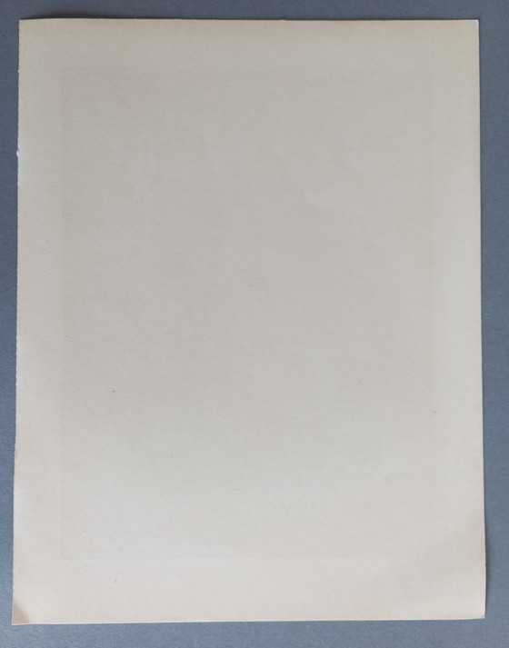 Image 1 of Demetrios Galanis 'Adam en Eva' Art-Deco houtsnede Milton 'Paradise Lost' 1930'S