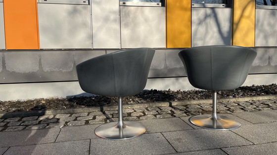 Image 1 of Walter Knoll Design Fauteuil Bob - Origineel met tulpvormige voet - Set van 2