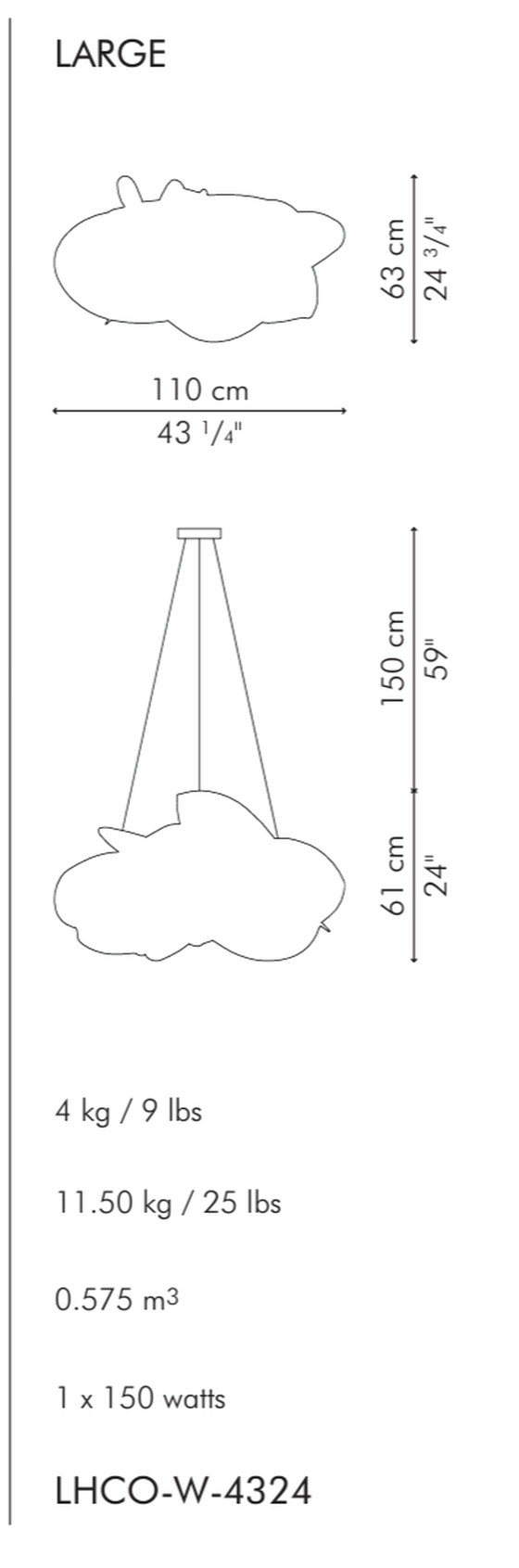 Image 1 of Kenneth Cobonpue wolken hanglamp