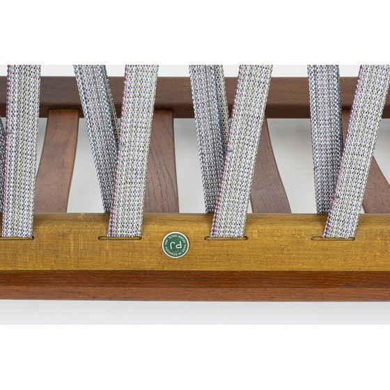 Image 1 of Deense vintage teakhouten bank van Grete Jalk voor Poul Jeppesen