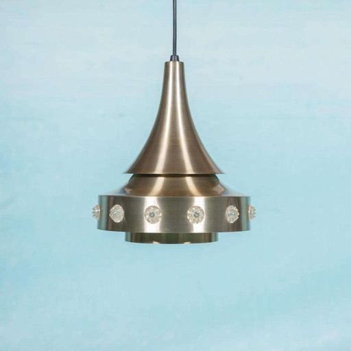 Space age Deens design hanglamp, sixties vintage pendant