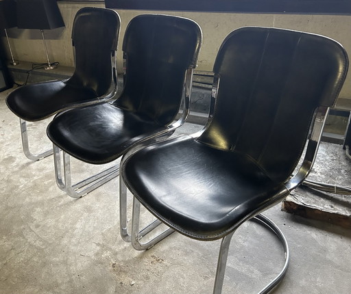 6X Willy Rizzo Dining Chairs