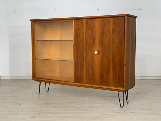 Image 1 of Mid Century hoge kast woonkamer vintage