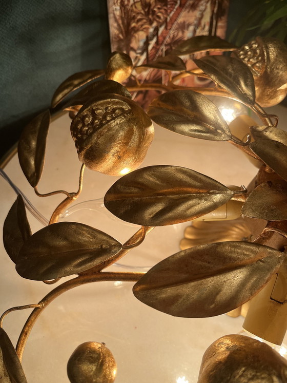Image 1 of Banci Firenze Plafoniere Fruit Vintage Goud Verguld 