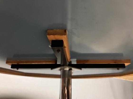 Image 1 of Vintage Eettafel Rond Chroom Ster Poot