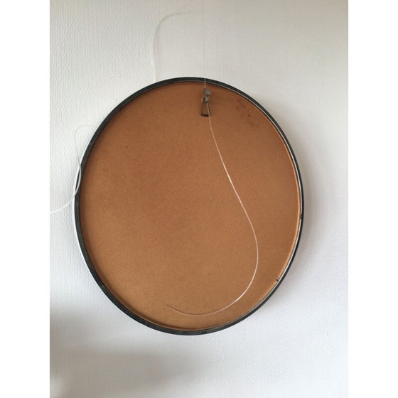Image 1 of Vintage witte Scandinavische ronde spiegel, 1960