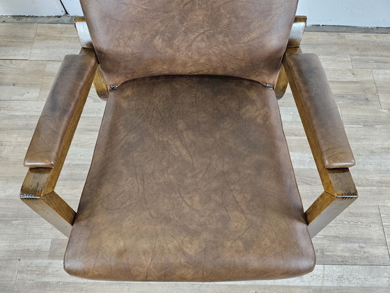 Image 1 of Gestoffeerde fauteuil in Skai uit de jaren 60