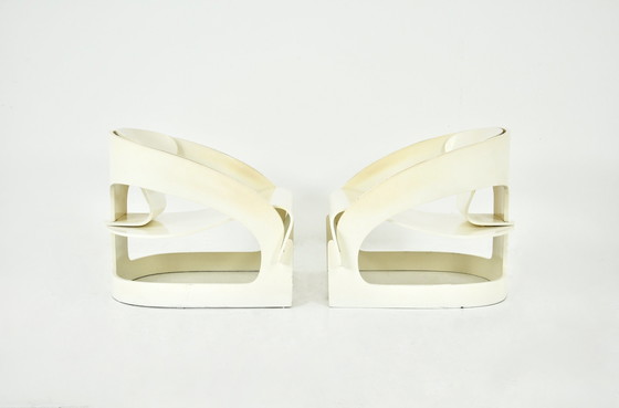 Image 1 of Model 4801 fauteuil van Joe Colombo voor Kartell, jaren 1960, set van 2