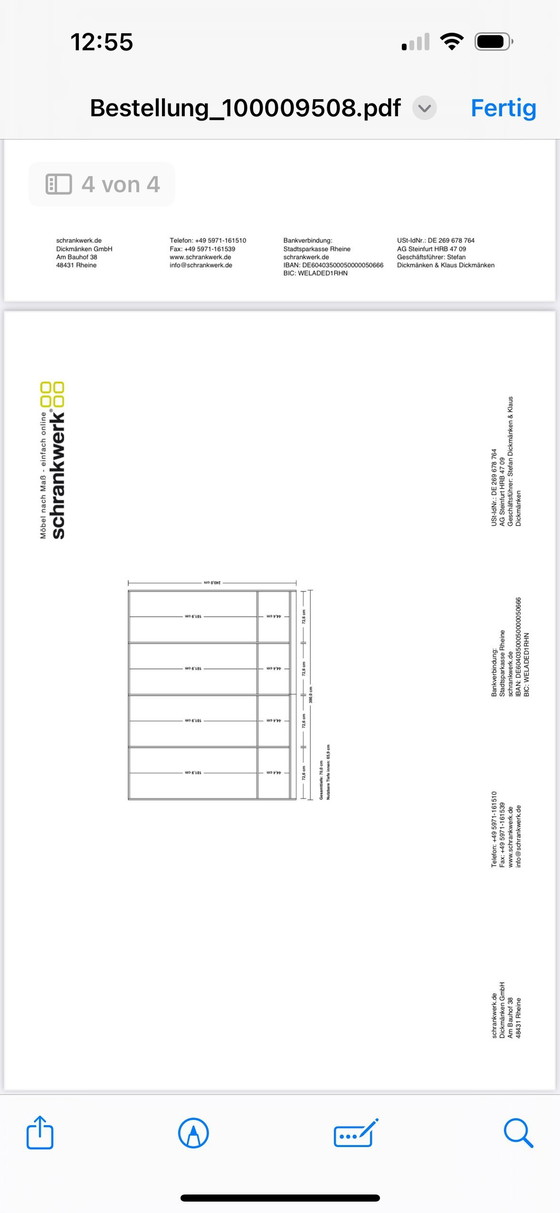 Image 1 of Kledingkast met rookglazen deuren en verlichting