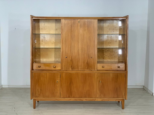 Mid Century hoge kast woonkamer vintage