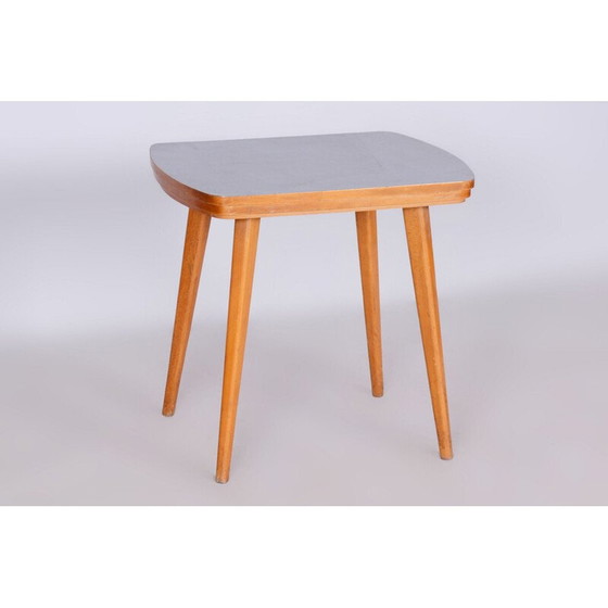 Image 1 of Mid century salontafel van beukenhout en Umakart, Tsjechië 1950