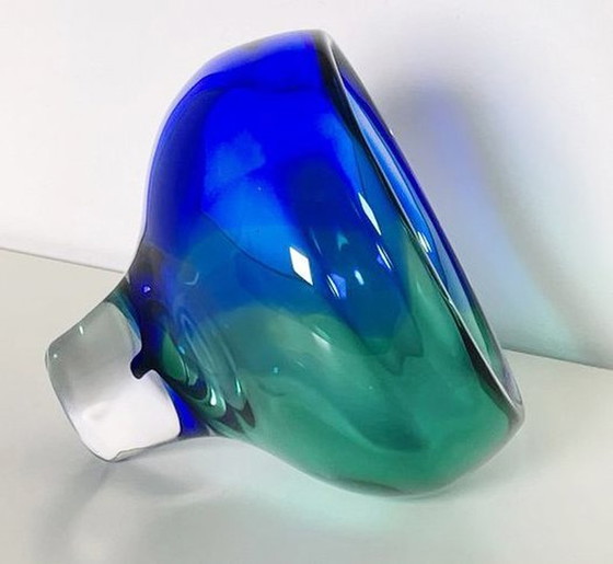 Image 1 of Vintage glazen beker - Gerard Thomassen - Glasfabriek Leerdam - 1990