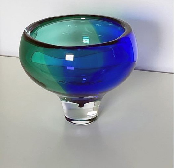 Image 1 of Vintage glazen beker - Gerard Thomassen - Glasfabriek Leerdam - 1990