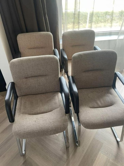 4X Eetkamer Stoelen. Vermoedelijk Design Van Martin Stoll/ Giroflex