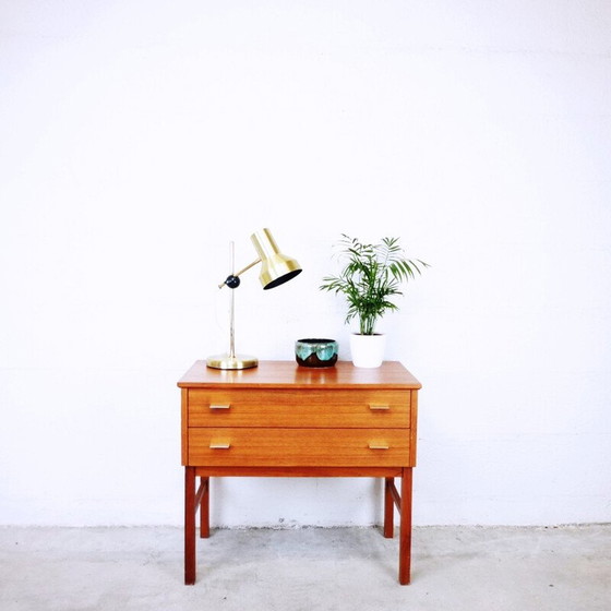 Image 1 of Vintage scandinavische console van teakhout - jaren 1960