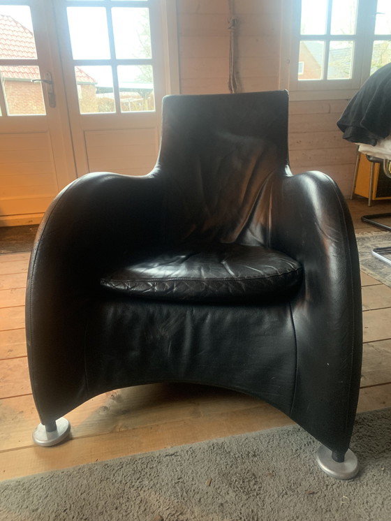 Image 1 of 2X Montis Lounge Stoel Met Hocker