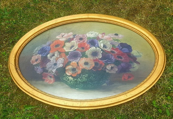 Image 1 of Stilleven met anemonen, begin 20e eeuw