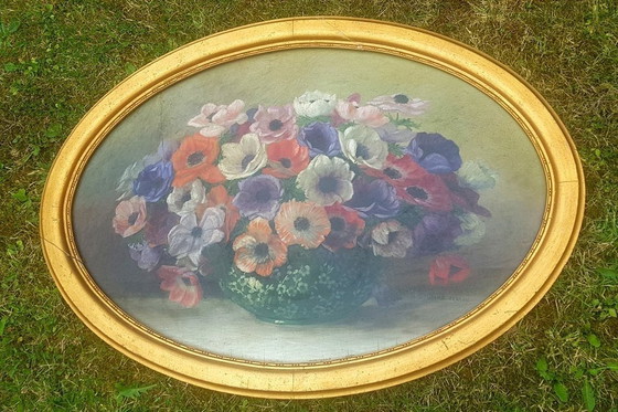 Image 1 of Stilleven met anemonen, begin 20e eeuw