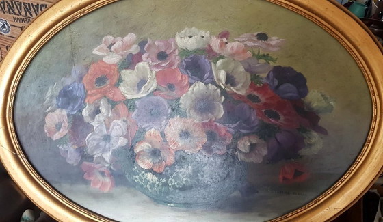 Image 1 of Stilleven met anemonen, begin 20e eeuw