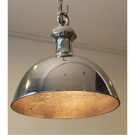 Image 1 of Vintage nikkel hanglamp