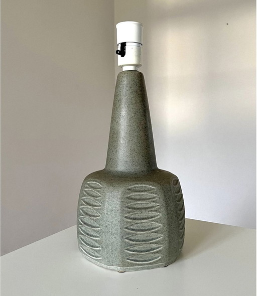 Søholm Einar Johansen Keramische Tafellamp/Lampvoet, Hazenbontglazuur, Vintage, Handgemaakt 1960S