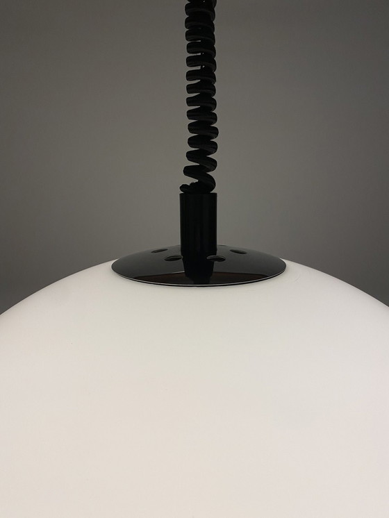 Image 1 of Vintage witte plexiglas/acryl hanglamp van Gepo Amsterdam Xl 1975