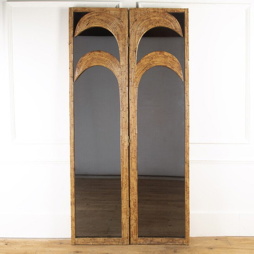 Italiaans mid-century spiegelend kamerscherm door Maurizio Mariani en Giusto Puri Purini voor Vivai Del Sud