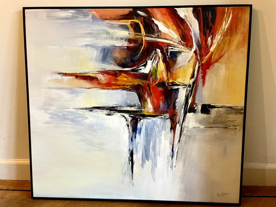 Image 1 of Wim Vellekoop - Abstract expressionistisch schilderij