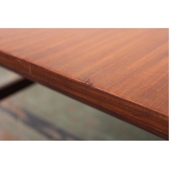 Image 1 of Vitnage Scandinavische salontafel met mahoniehouten blad, 1950