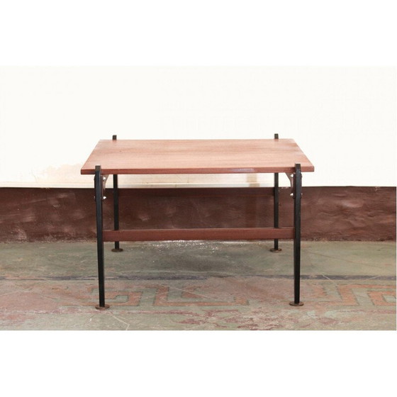 Image 1 of Vitnage Scandinavische salontafel met mahoniehouten blad, 1950