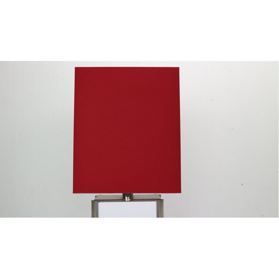 Image 1 of Vintage rode metalen vloerlamp