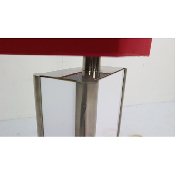 Image 1 of Vintage rode metalen vloerlamp