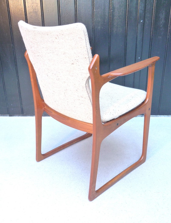 Image 1 of 4x Vamdrup massief teakhouten stoelen