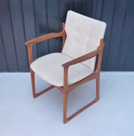 Image 1 of 4x Vamdrup massief teakhouten stoelen