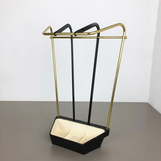 Image 1 of Vintage messing en metalen paraplubak, Duitsland 1950