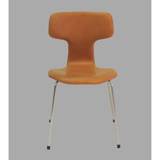 Image 1 of Set van 8 vintage T Chairs of Hammer Chairs Arne Jacobsen 1960