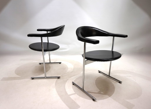 Set van 2 Kaufeld Airport 037 stoelen door Geoffrey Harcourt, 1960