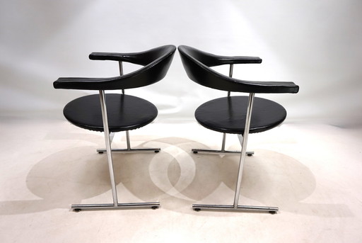Set van 2 Kaufeld Airport 037 stoelen door Geoffrey Harcourt, 1960