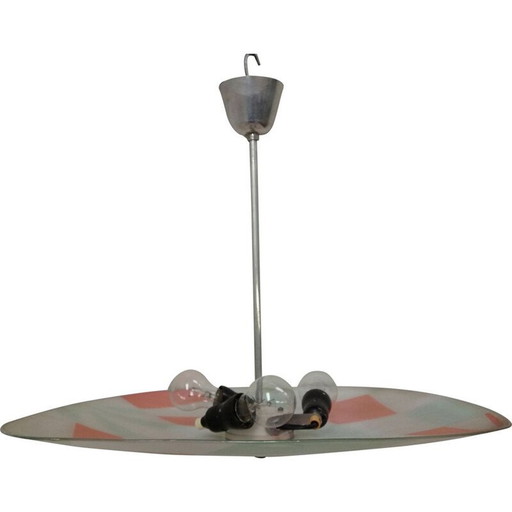 Mid Century glazen hanger Napako 1960