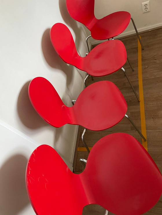 Image 1 of 4x Danerka Rondo stoelen by Erik Jorgensen