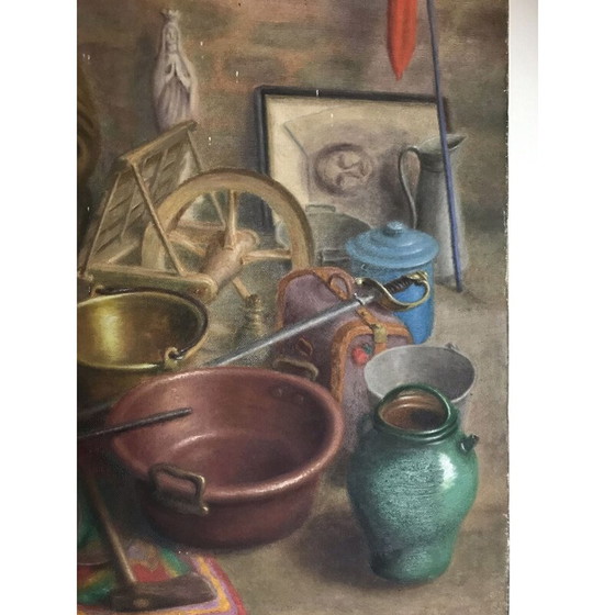 Image 1 of Zelfportret van een vintage schilder in randen door G. Lirand