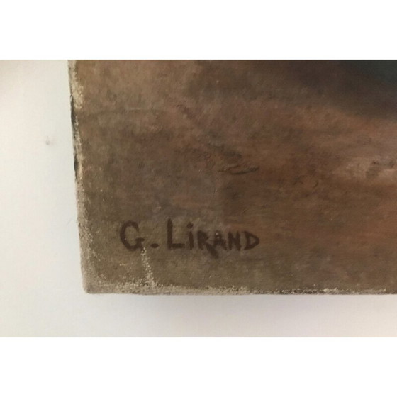 Image 1 of Zelfportret van een vintage schilder in randen door G. Lirand